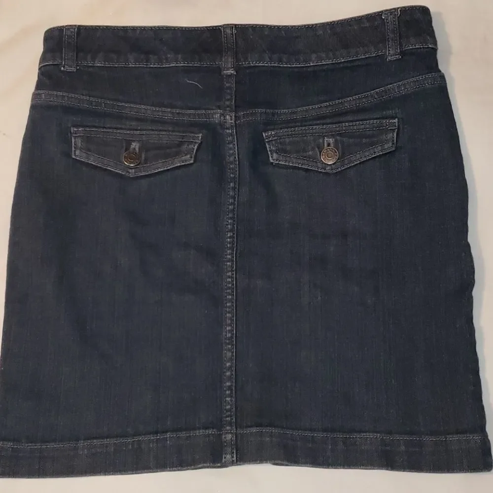 Banana Republic Denim Jean Mini Skirt 4 Pockets 2‎